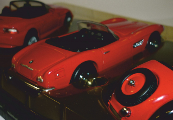 Schuco 04259 3-teiliges BMW Roadster Set rot 1:43