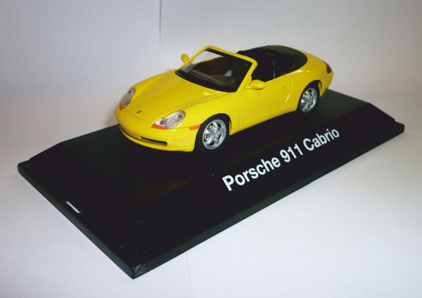 Schuco 04413 Porsche 911 (996) Cabrio gelb 1:43