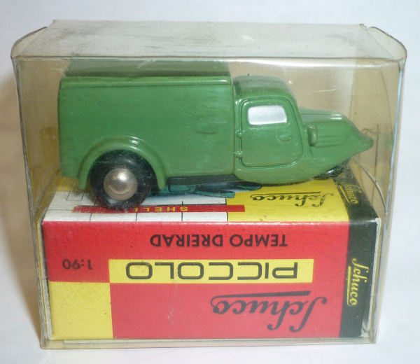 Schuco Piccolo 05111 Tempo Dreirad Kastenwagen grün 1:90