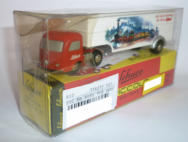 Schuco Piccolo 77427 MB Frontlenker Koffersattelzug "950 Jahre Nürnberg" 1:90