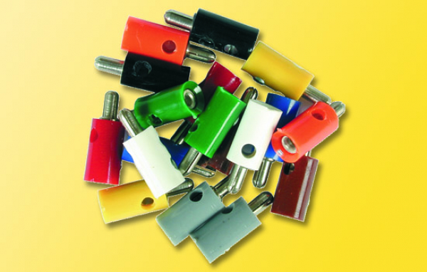 Viessmann 6881 Bananenstecker rot 10 Stück