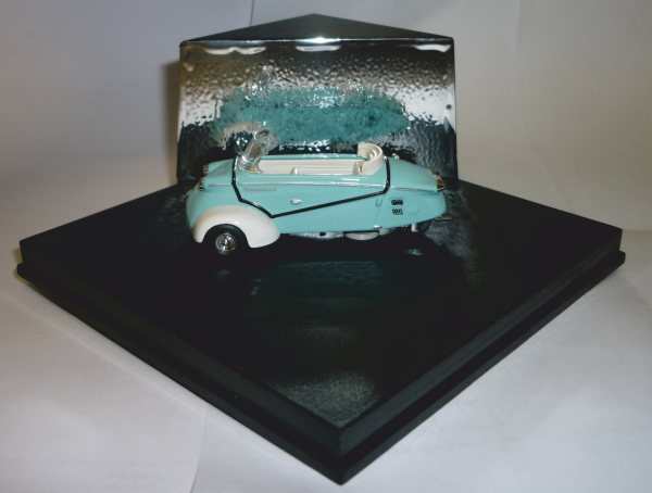 Vitesse L030 Messerschmitt KR 200 Kabinenroller Cabrio türkis / weiß 1:43