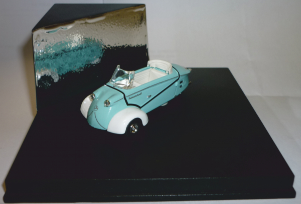 Vitesse L030 Messerschmitt KR 200 Kabinenroller Cabrio türkis / weiß 1:43
