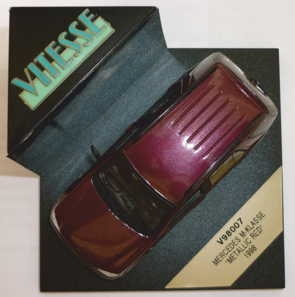 Vitesse V98007 MB M-Klasse 1998 rotmet. 1:43