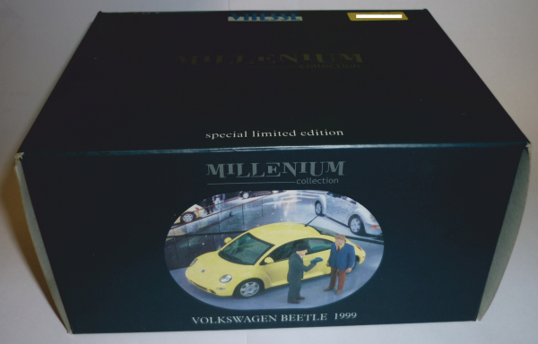 Vitesse VML024 Millenium Collection VW New Beetle gelb 1999 + Figurenset 1:43