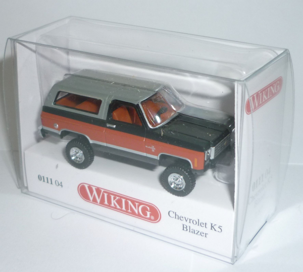Wiking 011104 Chevrolet K5 Blazer 1975 - 1976 schwarz 1:87 Spur H0 - Stoßstange fehlt