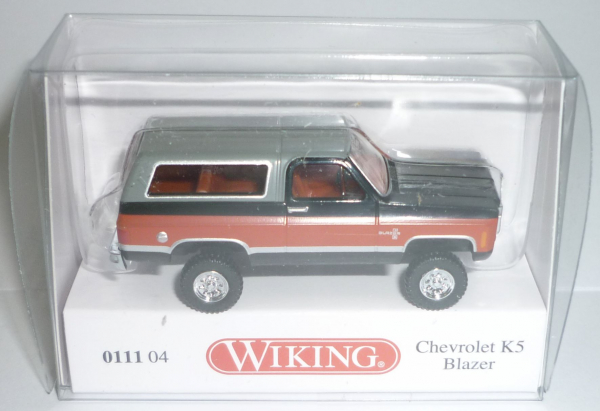Wiking 011104 Chevrolet K5 Blazer 1975 - 1976 schwarz 1:87 Spur H0 - Stoßstange fehlt