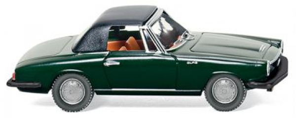 Wiking 018698 Glas 1700 GT Cabrio Softtop 1965 - 1967 dunkelgrün 1:87 Spur H0