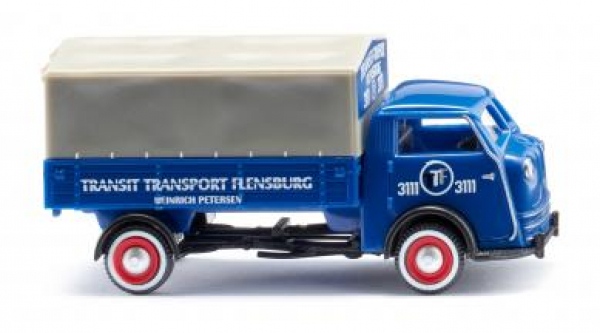 Wiking 033509 Tempo Matador Hochpritsche 1949 - 1952 "Transit Transport Flensburg" 1:87 Spur H0