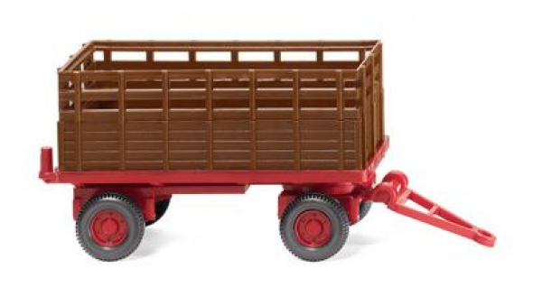Wiking 038404 landwirtschaftlicher 2-achs Anhänger rehbraun 1:87 Spur H0