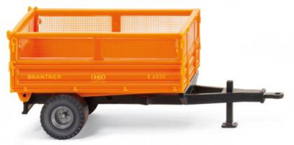 Wiking 038809 Brantner 1-achs Kipperanhänger kommunalorange 1:87 H0