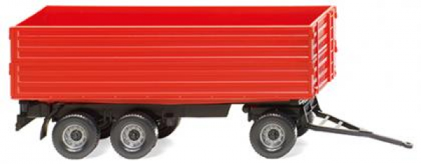 Wiking 038818 Brantner landwirtschaftlicher 3-achs Anhänger rot 1:87 Spur H0
