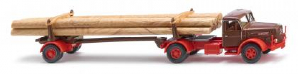 Wiking 039013 Henschel HS 140 1955 - 1961 Langholztransporter blassbraun 1:87 Spur H0