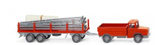 Wiking 039206 Magirus Deutz Hauber 1970 - 1978 Gerüstbauhängerzug 1:87 Spur H0