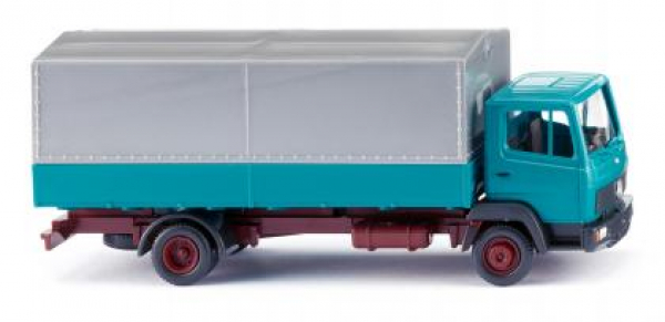 Wiking 043121 MB LP 814 Pritsche-/Planen-LKW 1984 - 1998 türkis 1:87 Spur H0