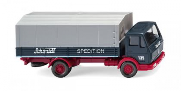 Wiking 043703 MB NG 2-achs Pritsche-/Planen-LKW 1973 - 1980 "Spedition Schmidt" 1:87 Spur H0