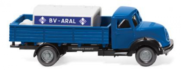 Wiking 043803 Magirus Sirius 2-achs Pritschen-LKW mit Aufsatztank 1957 - 1967  "Aral" 1:87 Spur HO