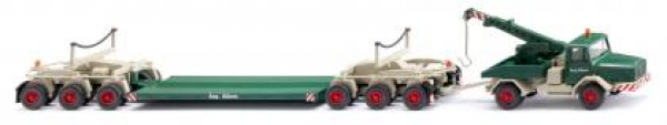 Wiking 049303 Faun Tiefladehängerzug 1965 - 1977 "Aug. Alborn" 1:87 Spur H0