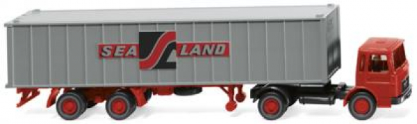 Wiking 052304 MAN Frontlenker Containersattelzug 1967 - 1972 "Sealand" 1:87 Spur HO