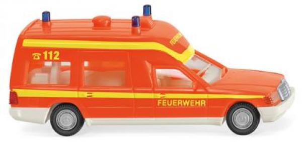 Wiking 060701 MB E-Klasse (W124) Binz KTW 1984 Feuerwehr tagesleuchtrot 1:87 HO