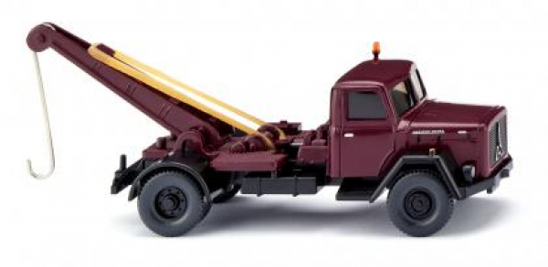 Wiking 063105 Magirus Eckhauber 2-achs Abschleppwagen 1958 - 1964 weinrot 1:87 Spur H0