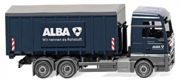 Wiking 067204 MAN TGX Euro 6 Meiller Abrollcontainer "Alba" 1:87 HO