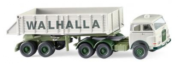 Wiking 067712 MAN Pausbacke Hinterkippersattelzug 1960 - 1967 "Walhalla Kalk" 1:87 Spur H0