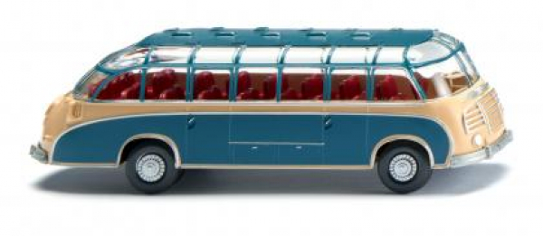 Wiking 073005 Setra S8 Reisebus 1952 - 1958 beige/azurblau 1:87 Spur H0