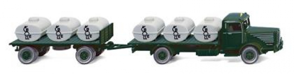 Wiking 085602 Büssing 8000 Behelfstankhängerzug 1950 - 1956 "Bolle" 1:87 Spur H0