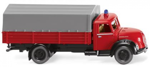 Wiking 086143 Magirus Rundhauber 2-achs Pritsche-/Planen-LKW 1956 Feuerwehr 1:87 HO