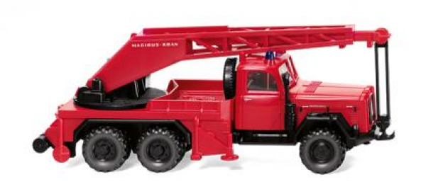 Wiking 086149 Magirus Uranus 3-achs Kranwagen KW 15 1957 - 1971 Feuerwehr 1:87 Spur H0