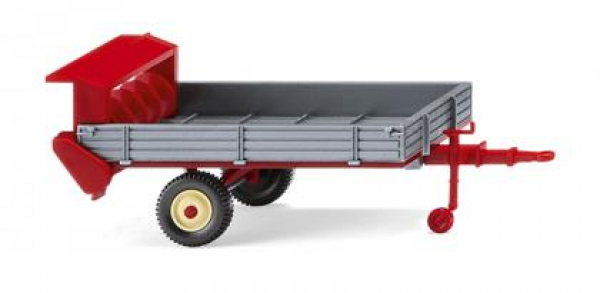 Wiking 088704 Fortuna Stalldung-Breitstreuer 1949 - 1960 silber/karminrot 1:87 Spur H0