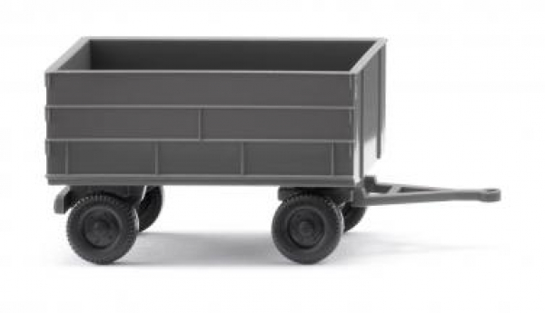 Wiking 095638 landwirtschaftlicher 2-achs Anhänger basaltgrau 1:160 Spur N