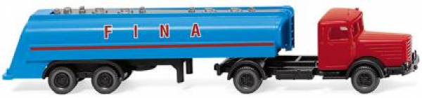 Wiking 098242 Büssing 8000 Tanksattelzug 1950 - 1956 "Fina" 1:160 Spur N