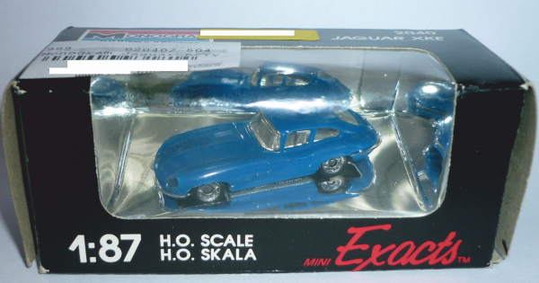 Monogram Mini Exacts 2040 Jaguar E-Type Coupe blau 1:87 Spur H0