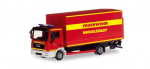 Herpa 094221 MAN TGL Pritsche-/Planen-LKW mit Ladebordwand Feuerwehr Ingolstadt 1:87 Spur HO