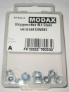 Modax 78093 Stoppmuttern M4 Stahl verzinkt DIN 985 10 Stück
