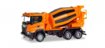 Herpa 309783 Scania CG 17 6x6 3-achs Betonmischer-LKW kommunalorange 1:87 Spur HO