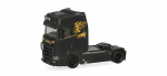 Herpa 321877 Scania CS 20 Hochdach 2-achs Solozugmaschine mit Lampenbügel und Rammschutz schwarz 1:87 Spur H0