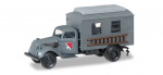 Herpa Military 745635 Ford 997 T Koffer-LKW Leitung Fernmeldebatallion XXI Armeekorps der Wehrmacht 1:87 HO