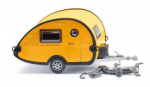 Wiking 009236 T@B Wohnwagen gelb / schwarz 1:87 Spur H0