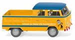 Wiking 031403 VW T2a Doppelkabiner mit Pritsche 1967 - 1971 "VW Kundendienst" 1:87 Spur H0