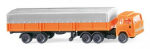 Wiking 095611 Magirus Frontlenker Pritsche-/Planensattelzug 1963 - 1971 orange 1:160 Spur N