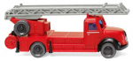 Wiking 096239 Magirus Rundhauber DL 25 h Drehleiter Feuerwehr 1:160 Spur N